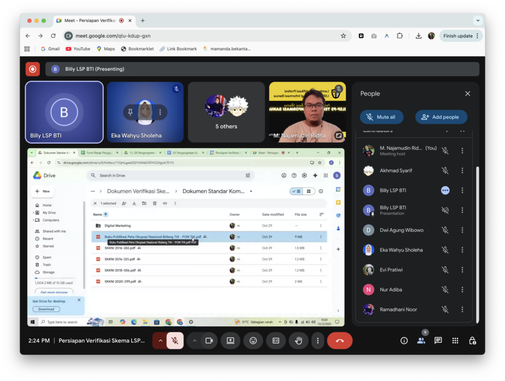 CLSP Teknologi Informasi Banua Lakukan Persiapan Verifikasi Skema Sertifikasi oleh BNSP