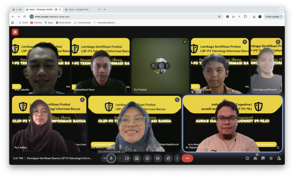 CLSP Teknologi Informasi Banua Lakukan Persiapan Verifikasi Skema Sertifikasi oleh BNSP